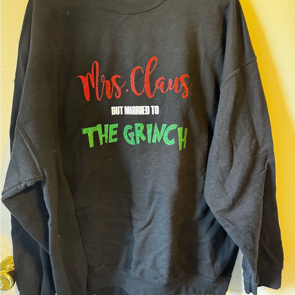 Black 'Mrs. Claus' Sweater